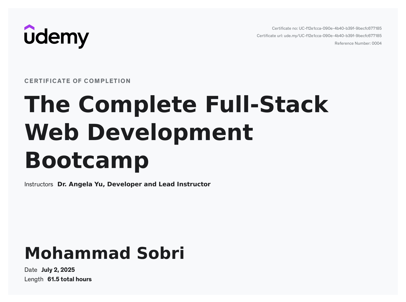 The Complete Full-Stack Web Development